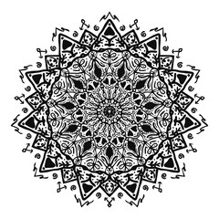mandala art. with a simple and elegant concept. black abstract lines. suitable for decoration, wallpaper, ornament, background etc. Replaceable vector design. metal mandala wall art. wall hangings.