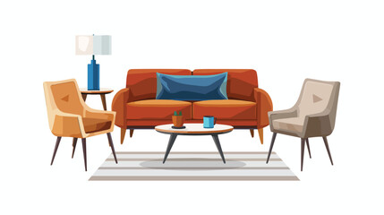 Furniture home interior icon vector illustration gra