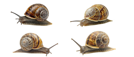 snail isolated on transparent background