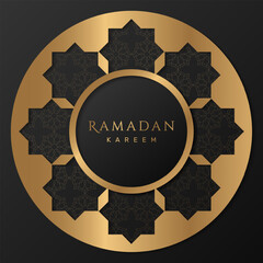 Elegant Ramadan greeting card. - Vector.