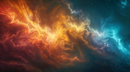 Nebula and galaxies in space. Abstract cosmos background, coloruful space and stars background, wallpaper