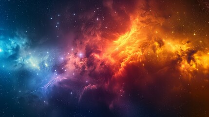 Fototapeta na wymiar Nebula and galaxies in space. Abstract cosmos background, coloruful space and stars background, wallpaper