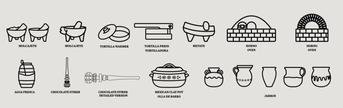 Mexican Kitchen Icons