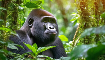 Obraz premium 3D Mountain Gorilla 1