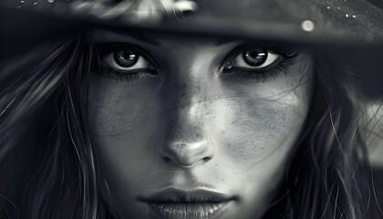 Illustrations about witches for movies, cartoons, or novels.