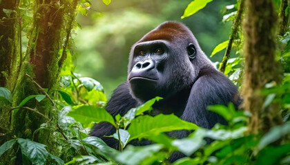 Obraz premium 3D Mountain Gorilla 2