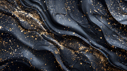 Golden Night. Treasury of art. Swirls of marble. Painting aesthetically mesmerizing. Abstract fantasia with golden powder. Extra special and luxurious- ORIENTAL ART. Ripples of agate. Natural luxury.
 - obrazy, fototapety, plakaty
