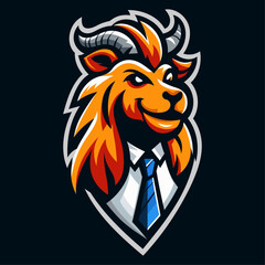 Business Goat - Mascot Logo