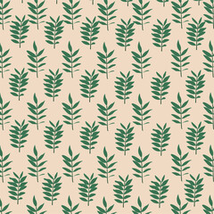 Green leaves seamless wallpaper 