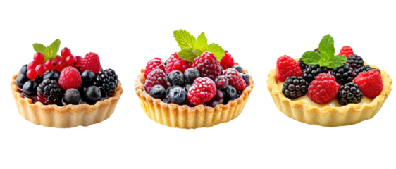 Fruit Tart Bliss On Transparent Background