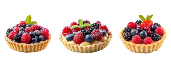 Fruit Tart Bliss On Transparent Background