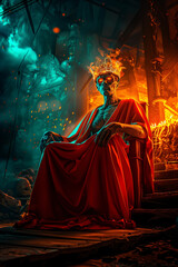 Obraz premium Concept character or scene from an epic fantasy movie, novel, or video game