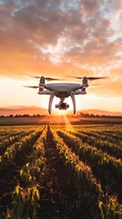 IT agricultural drones monitoring crops a blend of nature and technology for sustainable farming