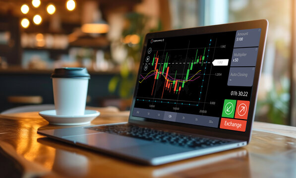 Successful of trader trading stock exchange graph money, global economic, trader investor,graph money of block chain stock market cryptocurrency selling and buy with price chart data graph.