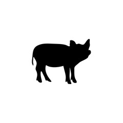 silhouettes of a pig