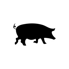 silhouettes of a pig