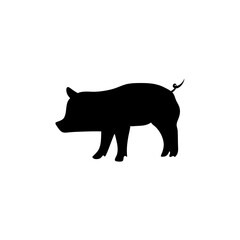 silhouettes of a pig