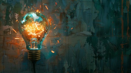 Bright idea A burst of inspiration that lights up the mind