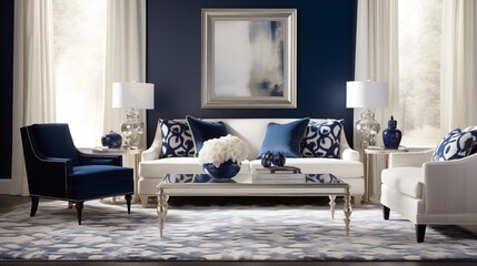 Navy Elegance Achieve timeless sophistication with shades of navy blue