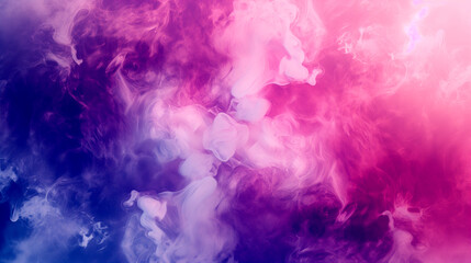 Pink-purple aura - psychedelic background smoke - pink clouds. - obrazy, fototapety, plakaty