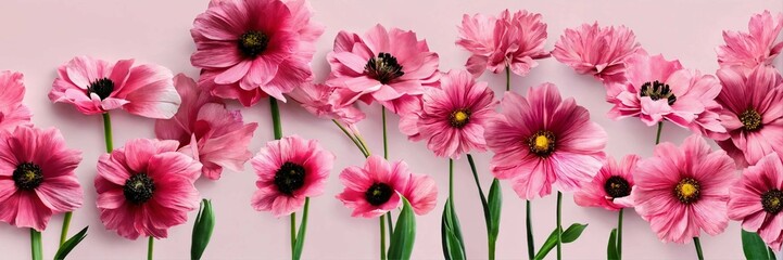 Fototapeta premium pink and white flowers