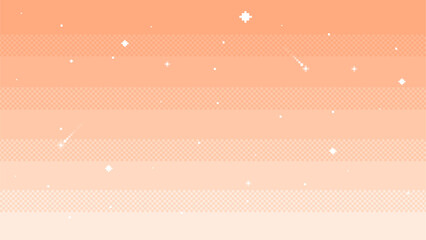 Sky with stars.background in pixel art. Vector illustration.