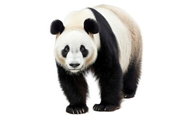 giant panda isolated on white