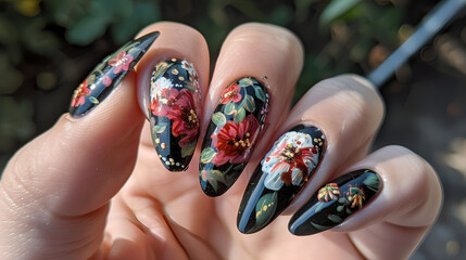 flora nail art