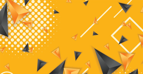 Abstract composition of triangle. Minimal geometric background.
