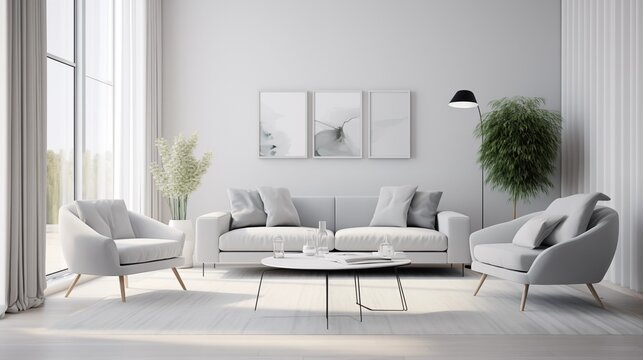 Sleek Serenity Achieve a serene and minimalist look with a neutral color palette