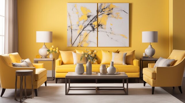 Sunny Yellow Infuse your space with warmth and energy using shades of sunny yellow