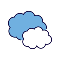 cloud icon with white background vector stock illustration