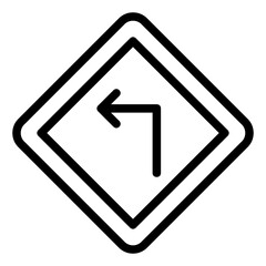 turn left icon