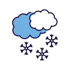 snow icon with white background vector stock illustration