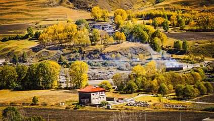 Xinduqiao in Western Sichuan Province, China