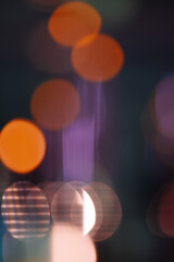 Abstract background with bokeh in the form of large orange circles