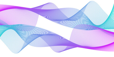 Abstract background wave carve technology blue and yellow line in vector business texture. Pattern line blend curve waves flow futuristic background.