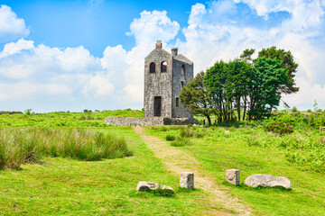 Housemans Engine House, of the South Phoenix Mine, built in 1881, a relic of the Cornish tin and...