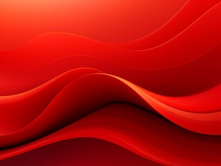 Obraz premium Illustration Red Waves, Background Abstract. Generative AI