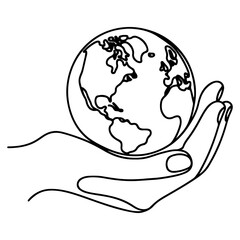 	
eco earth planet icon doodle black circle of globe world environment day hand draw outline logo concept vector illustration	