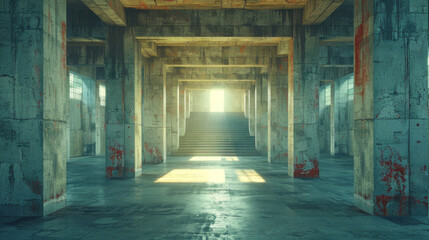 Obraz premium Empty of building and concrete structure.