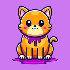 Adorable Cat Design: Cute and Playful Feline Graphic for Trendy T-Shirt Print on Demand, Perfect for Cat Lovers and Casual Wear Enthusiasts