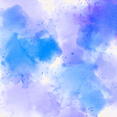 Blue abstract watercolor texture background vector
