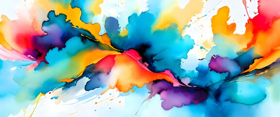 Abstract watercolor painting background