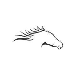 line art horse logo