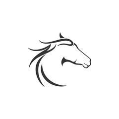 line art horse logo