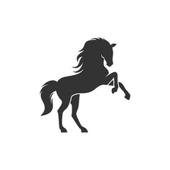 vector fighting horse logo