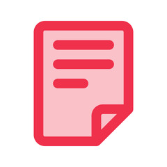 document outline fill icon