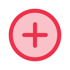 Obraz premium plus outline fill icon