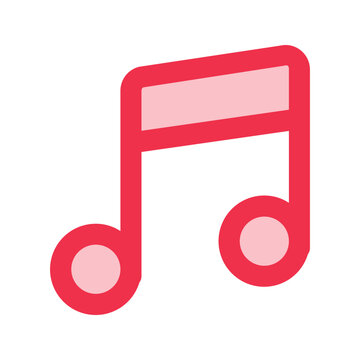 recommend clip art: music note outline fill icon